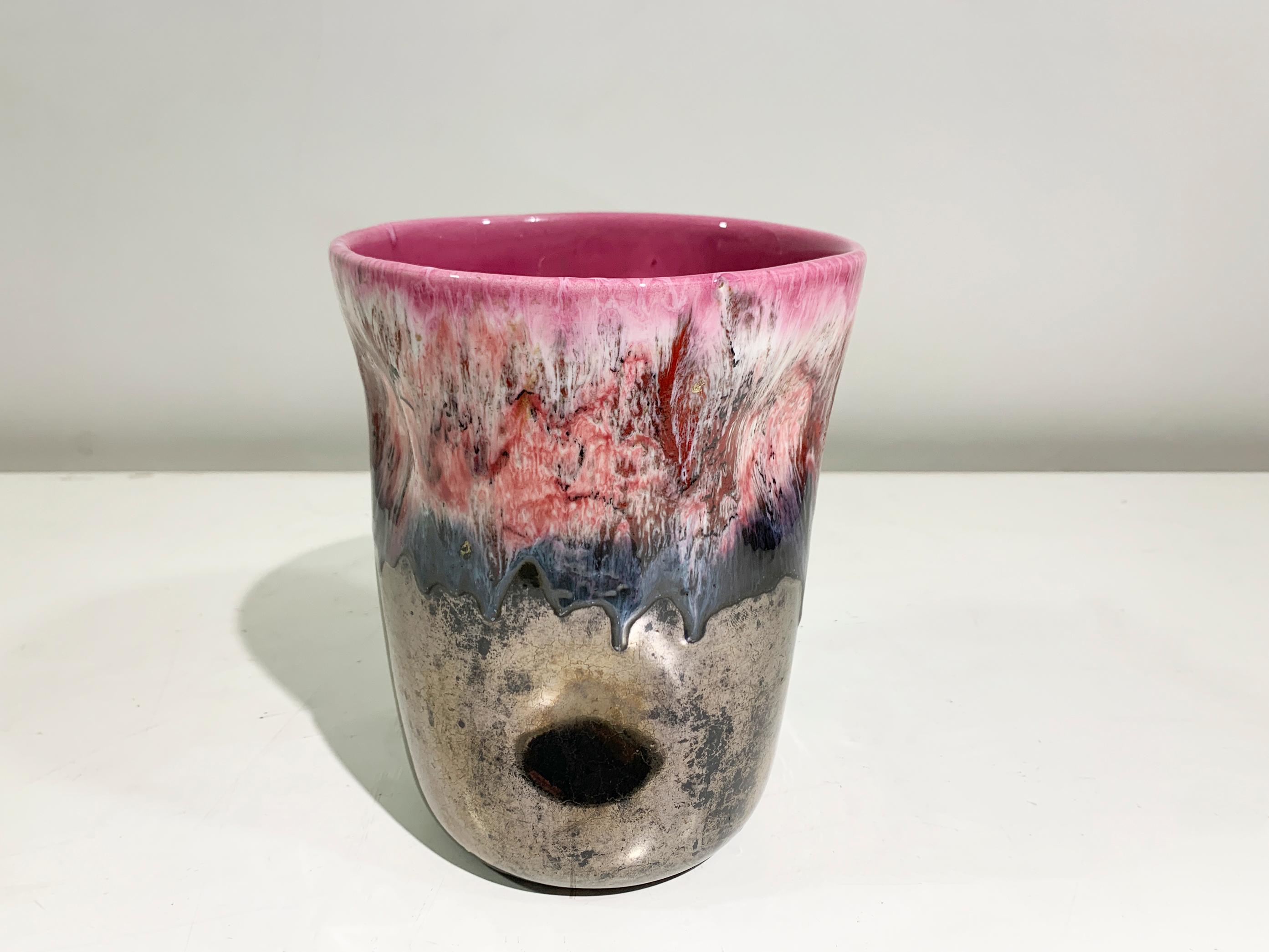 Mid-Century Modern Vase en céramique émaillée du milieu du 20e siècle, France, vers les années 1950 en vente