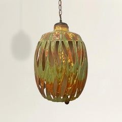 Mid-20th Century Glazed Terracotta Lantern