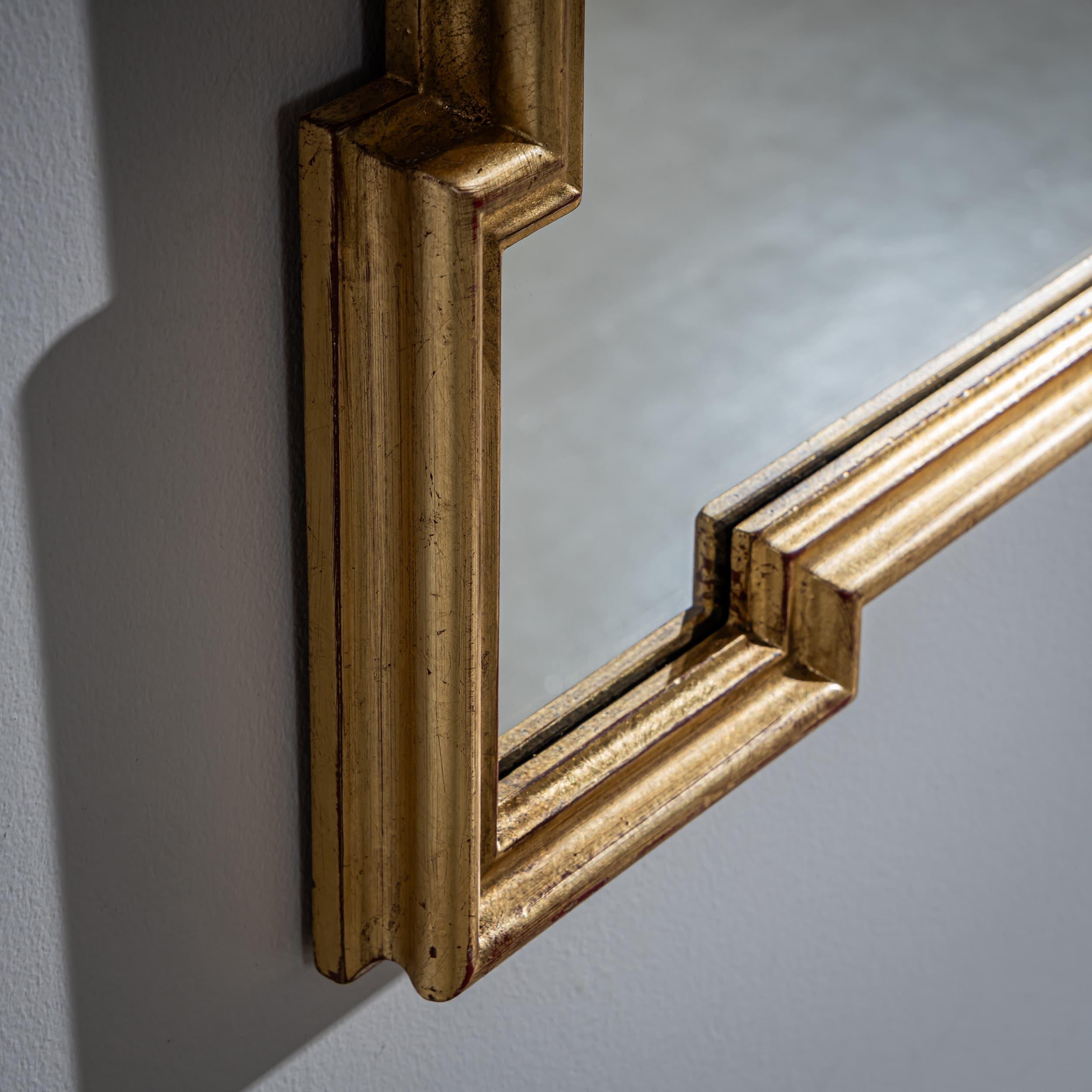 Mid-20th Century Golden Hollywood-Regency Mirror from Palladio In Good Condition For Sale In New York, NY