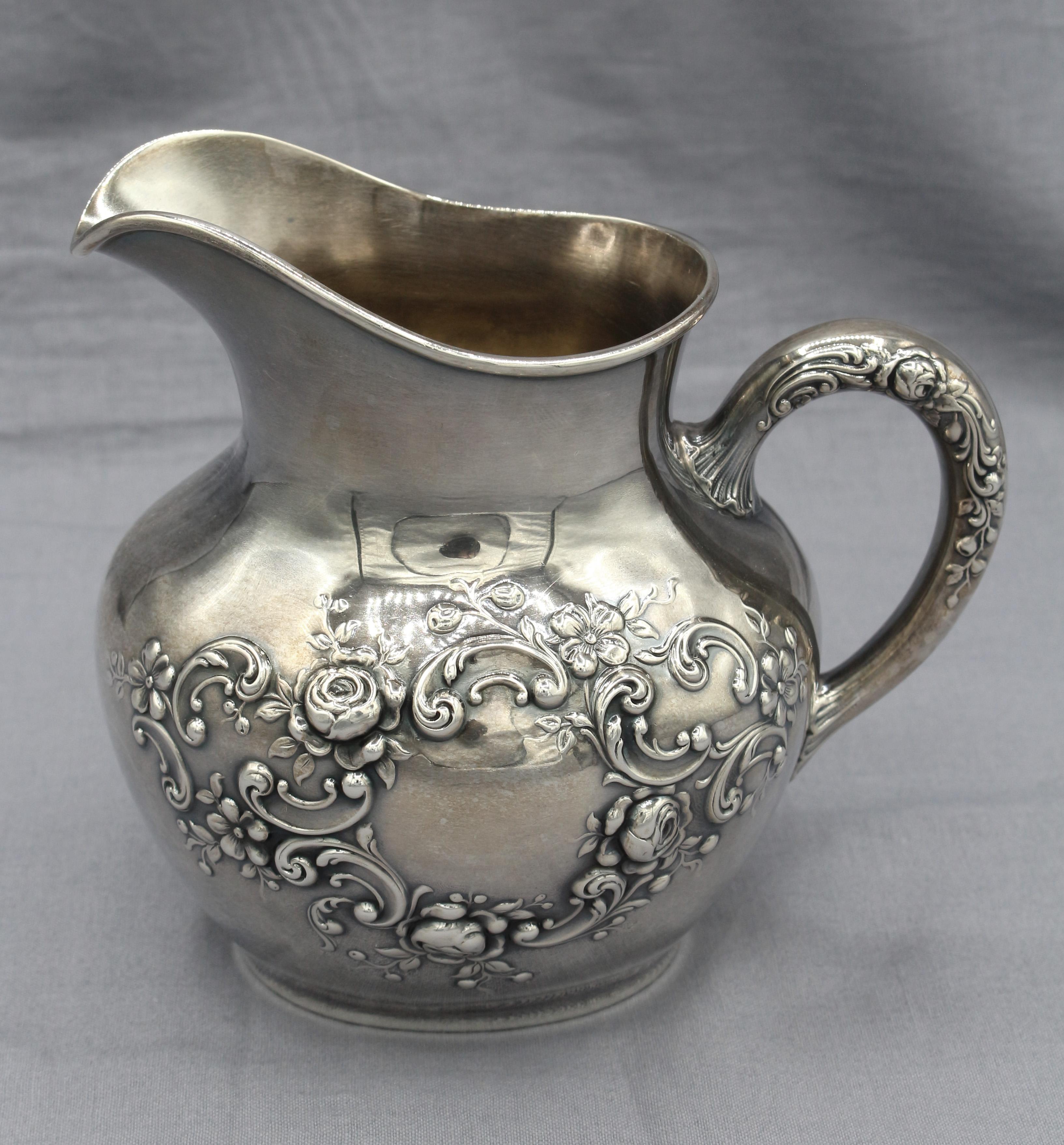 Servicio de té y café de 4 piezas Gorham de plata de ley de mediados del siglo XX en venta 1
