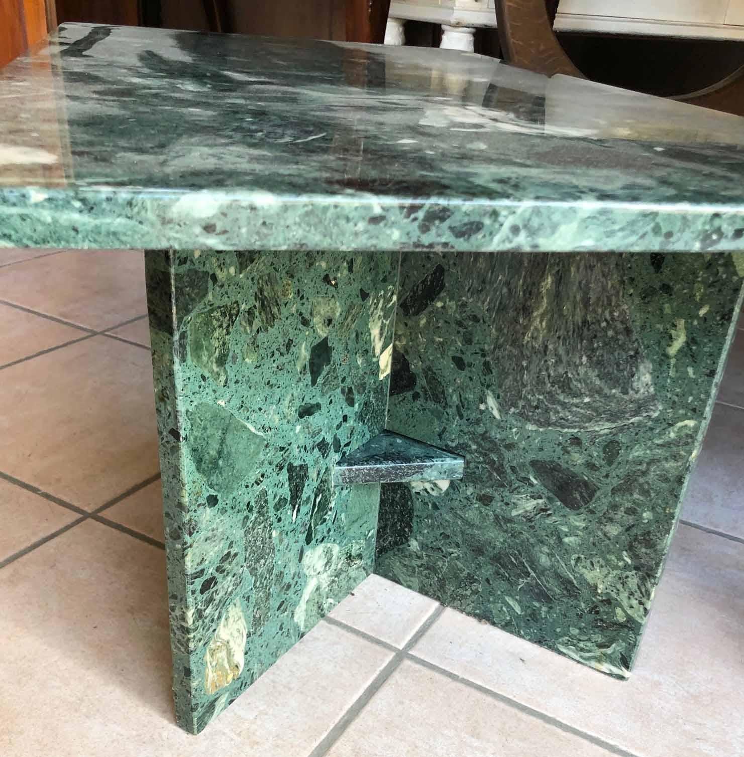 1950s  Green Marble from the Alps Smoking Table Italian Style 1