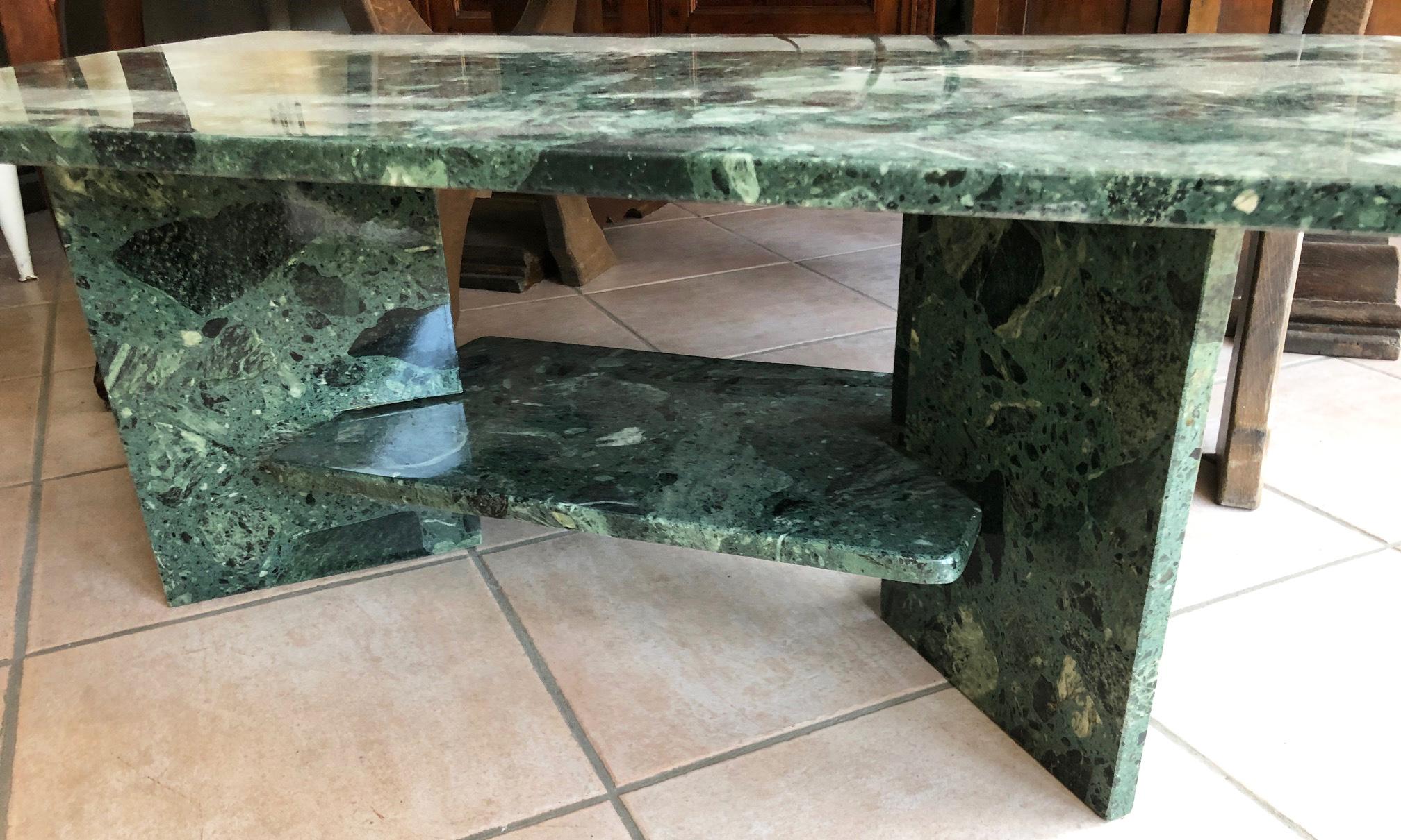 1950s  Green Marble from the Alps Smoking Table Italian Style 2