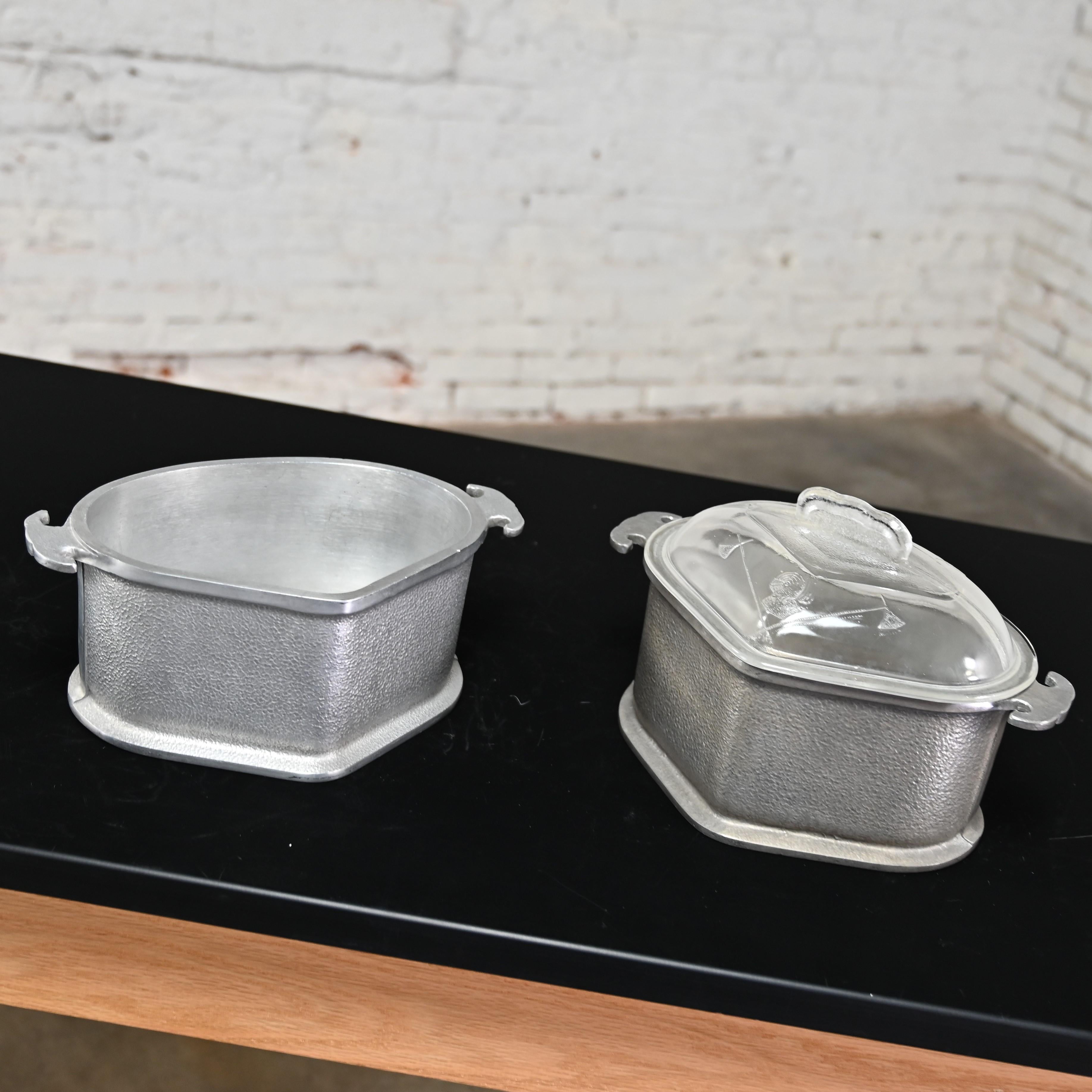 Mid 20th Century Guardian Service Aluminum Dual Purpose Cookware 14 Pieces For Sale 4