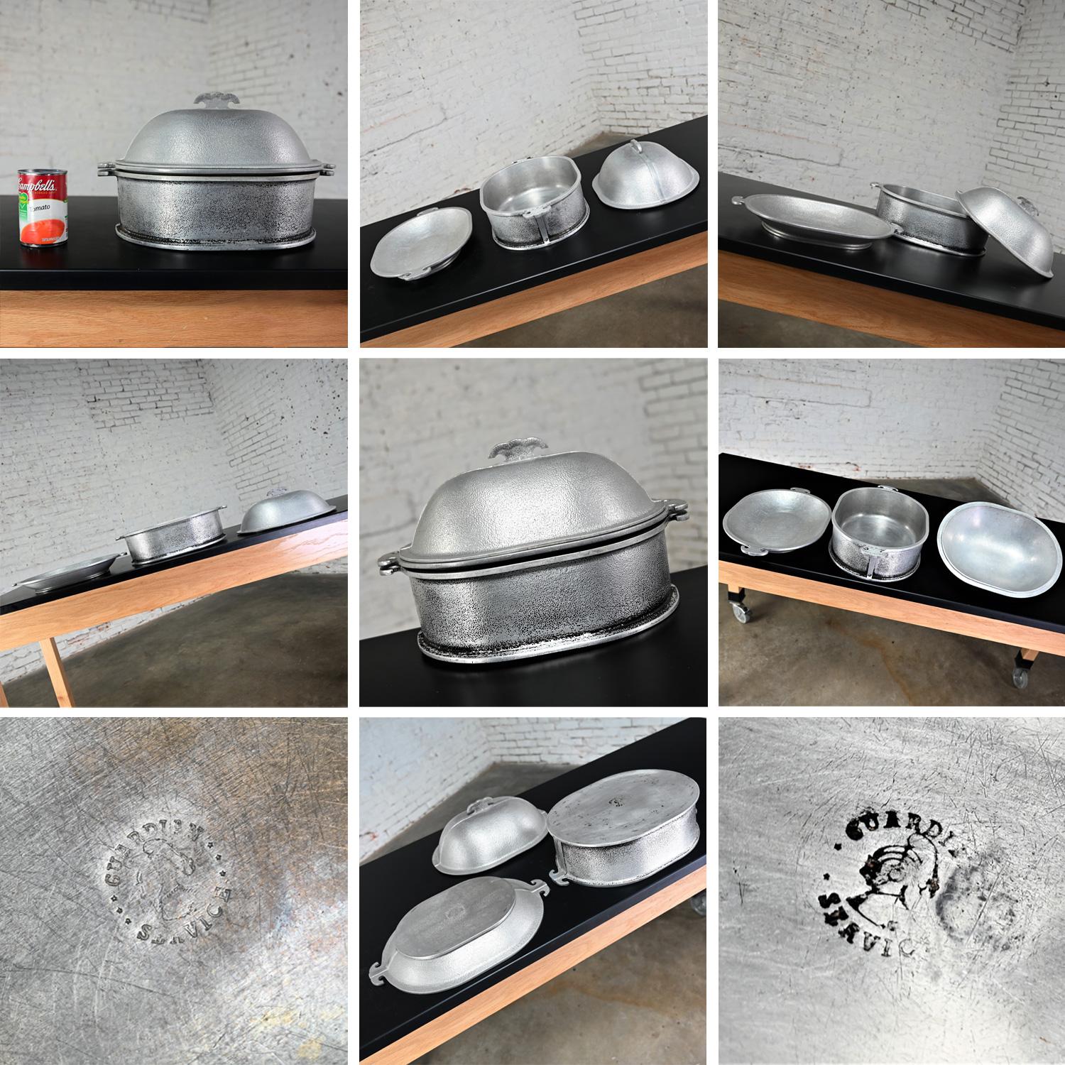 Mid 20th Century Guardian Service Aluminum Dual Purpose Cookware 14 Pieces For Sale 9