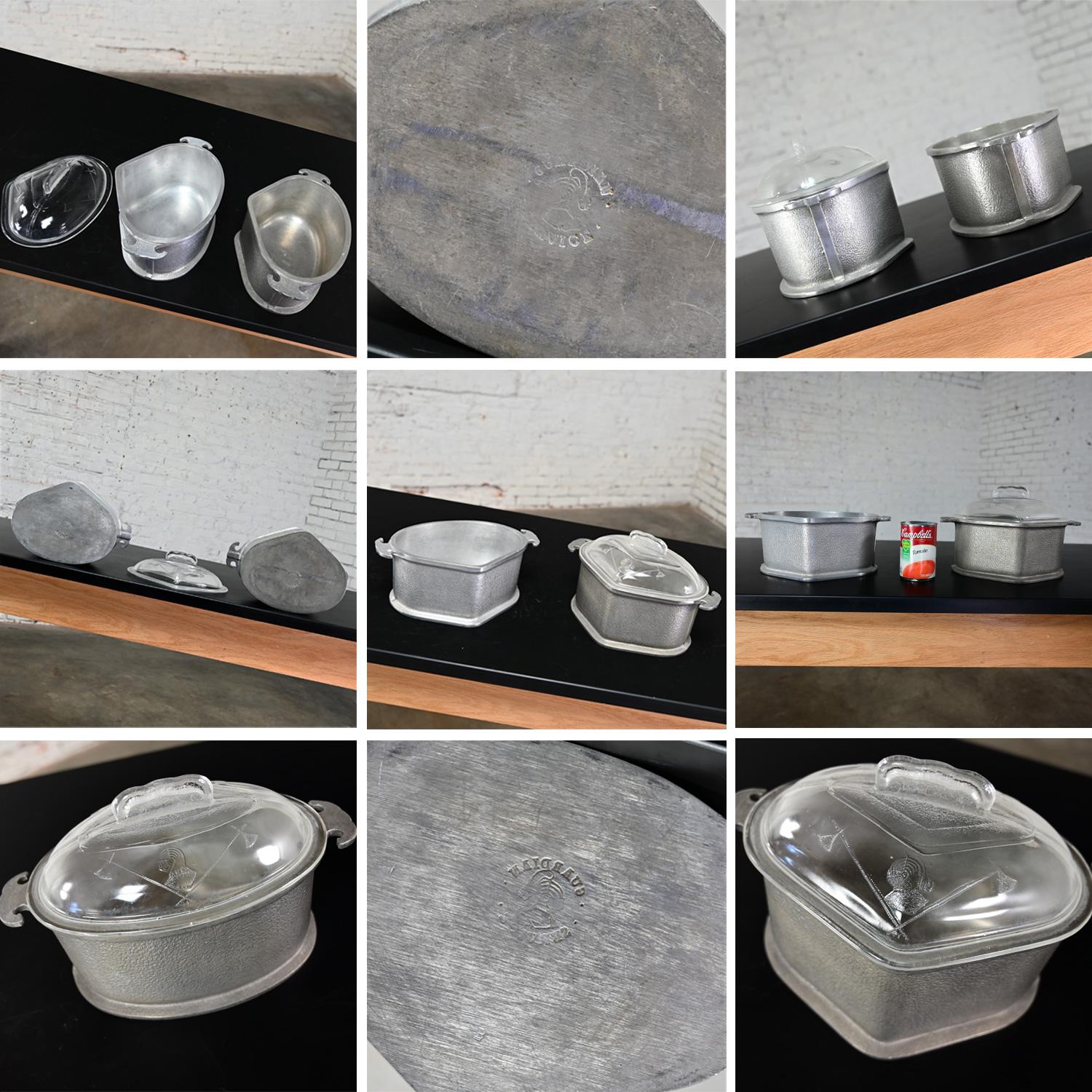 Batería de cocina de aluminio de doble uso Guardian Service de mediados del siglo XX 14 piezas en venta 12