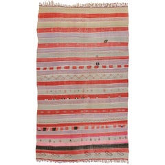 Kilim marocchino Haik della metà del XX secolo