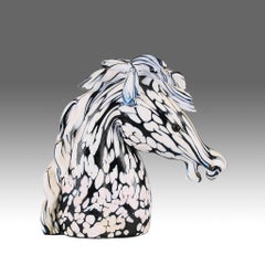 Mid-20th Century Hand Blown Glass "Horse Head" by Archimede Seguso