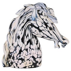 Mid-20th Century Hand Blown Glass "Horse Head" by Archimede Seguso