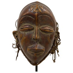 Mid 20th Century Hand Carved African Tribal Mask