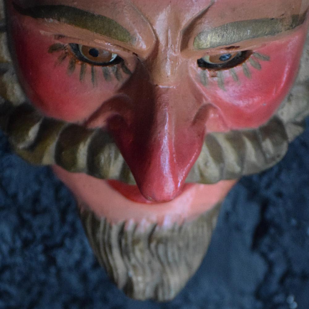 Mid-20th Century Hand Carved Guatemalan Mask 3
