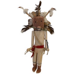 Retro Mid-20th Century, Hand Carved, Hopi "Saviki" Kachina Doll