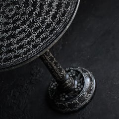 Mid-20th Century hand carved stone side table