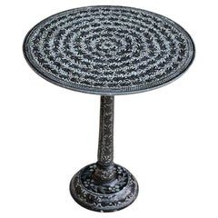 Mid-20th Century hand carved stone side table