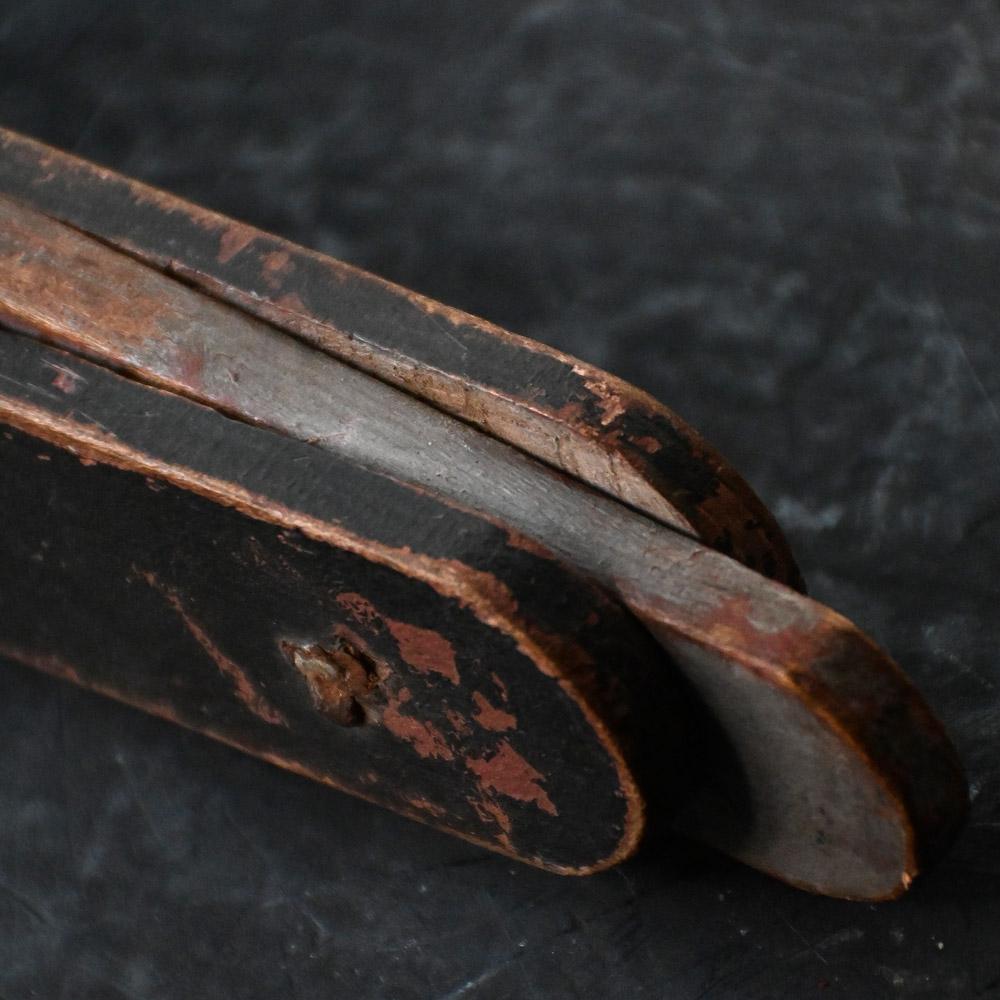 Insegna commerciale per barbieri in pino, realizzata a mano, della metà del 20° secolo in vendita 2