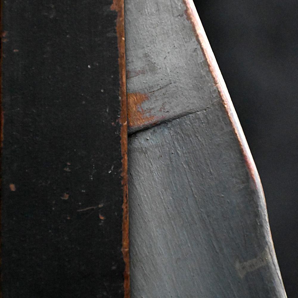 Mid-Century moderno Insegna commerciale per barbieri in pino, realizzata a mano, della metà del 20° secolo in vendita