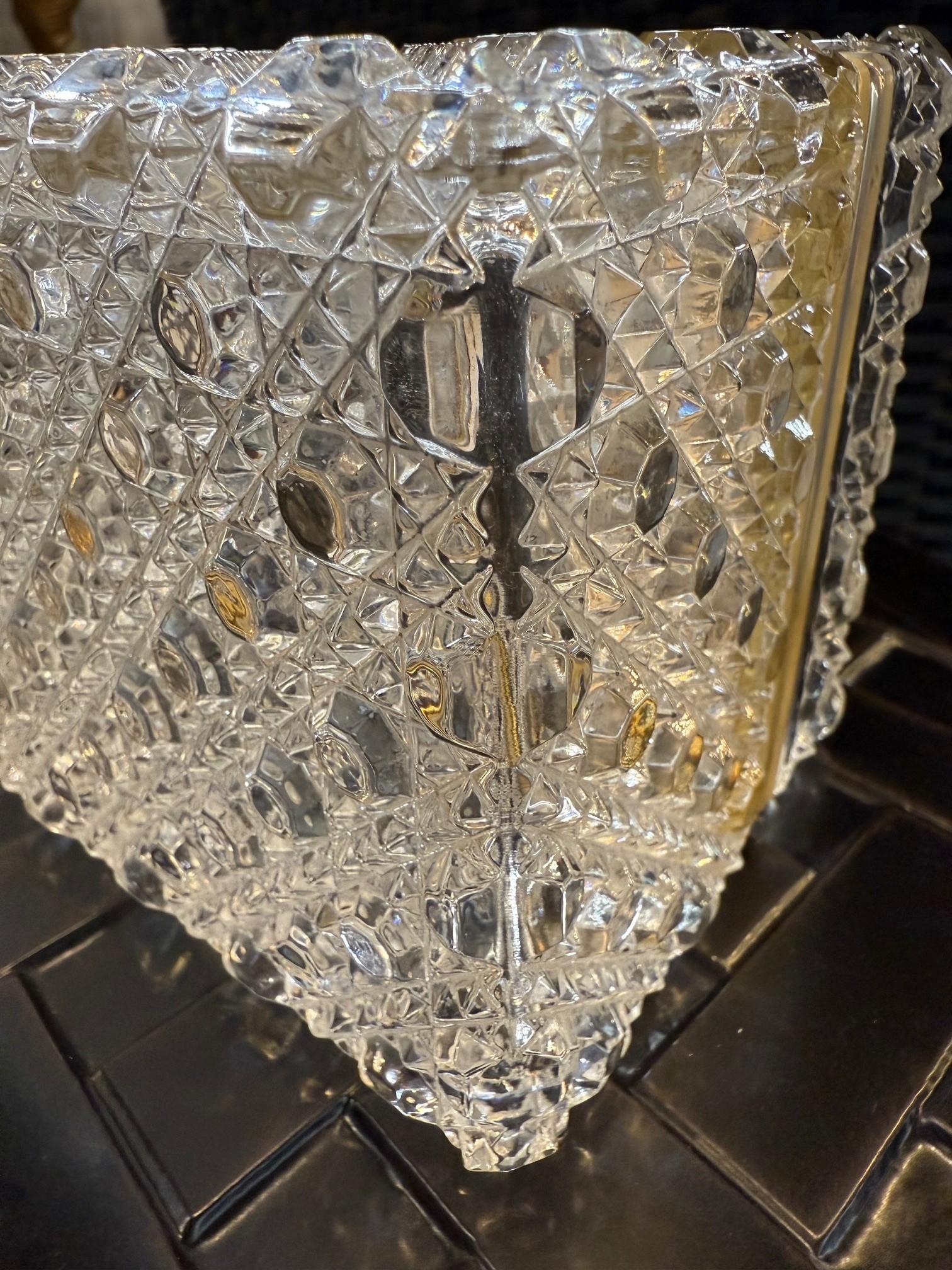 Boîte à bijoux en cristal de plomb taillé à la main du milieu du 20e siècle ou boîte à vêtements allemande en vente 6