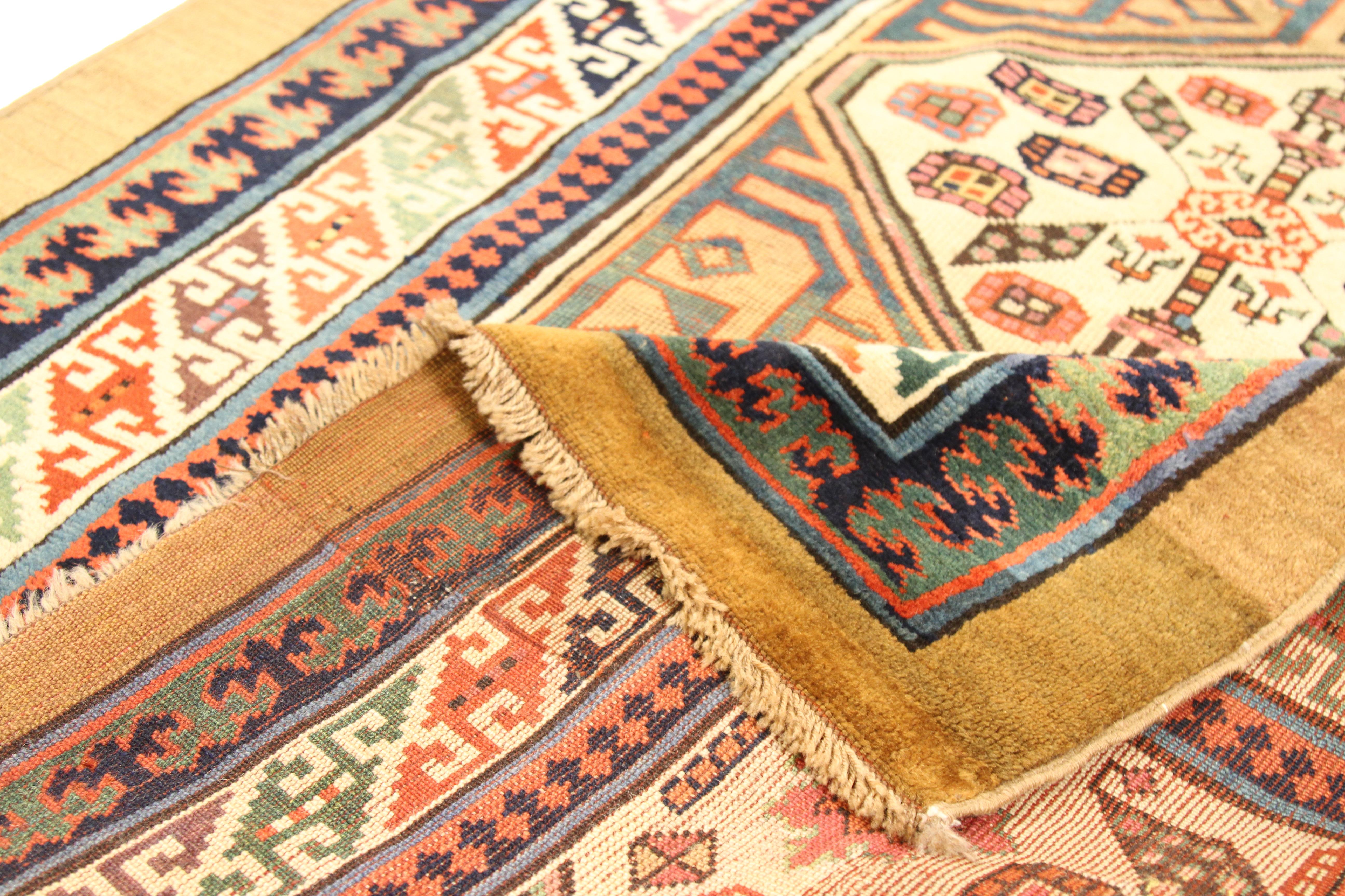 Other Mid-20th Century Hand Knotted Persian Sarab Runner Rug For Sale