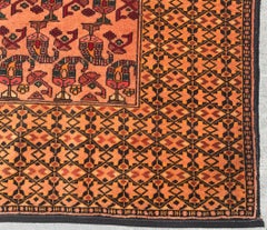 Mid 20th Century Hand Woven Persian Bashir Rug