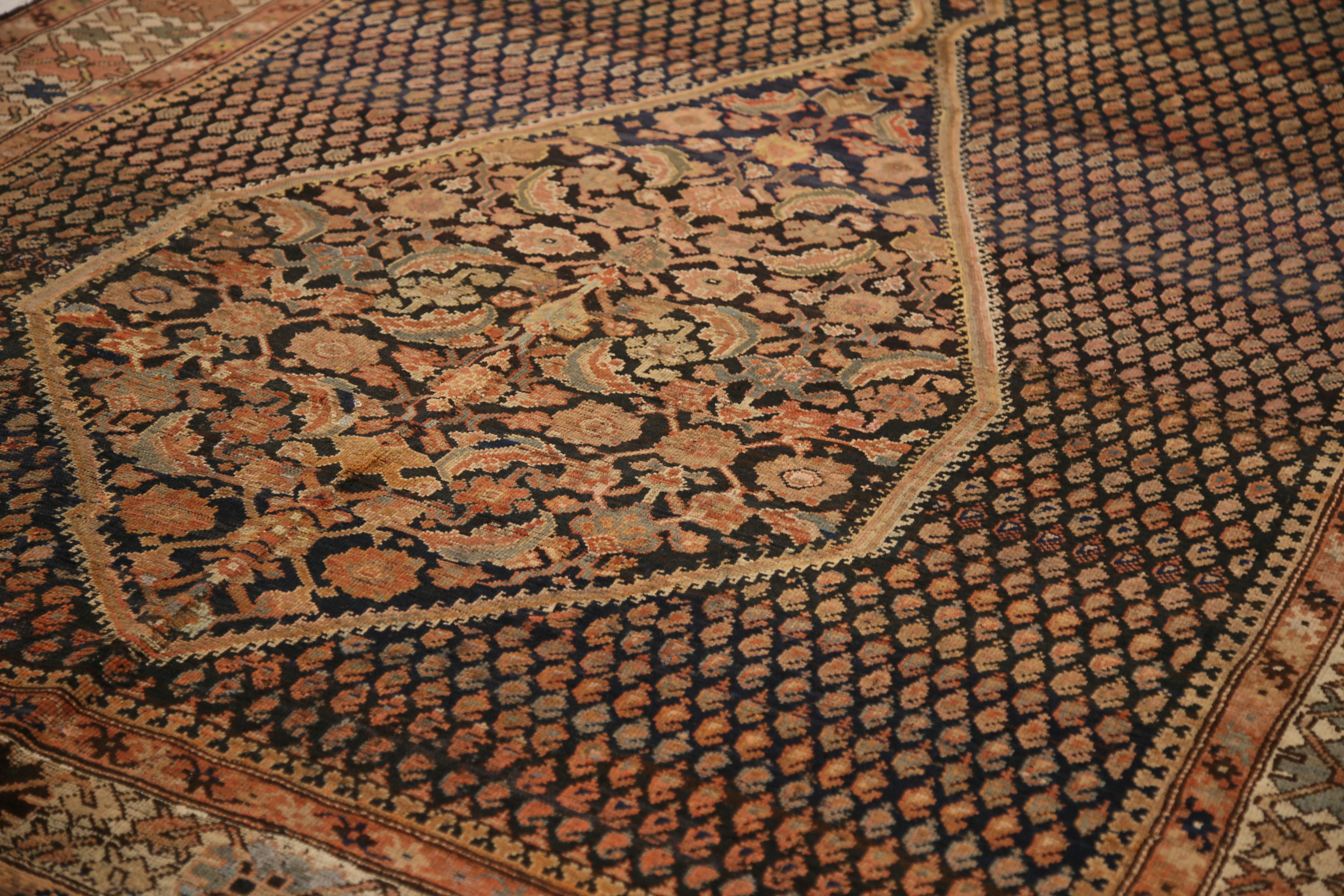 Alfombra persa tejida a mano de mediados del siglo XX Diseño Malayer Persa en venta