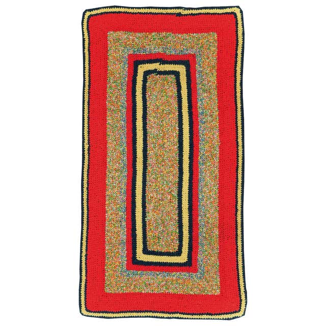 Late 19th Century American Shaker Rag Rug ( 2' x 3' - 60 x 90 cm ) For ...