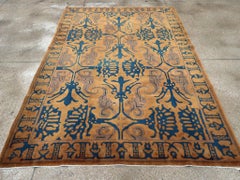 Mid-20th Century Handmade Chinese Art Deco Accent Carpet