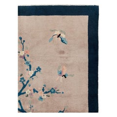 Galerie Shabab Collection Mitte des 20. Jahrhunderts Chinesischer Art Deco Akzentteppich