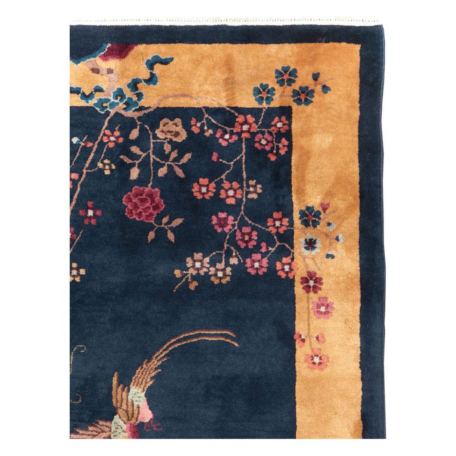 A vintage Chinese Art Deco accent rug handmade during the mid-20th century.

Measures: 4' 0