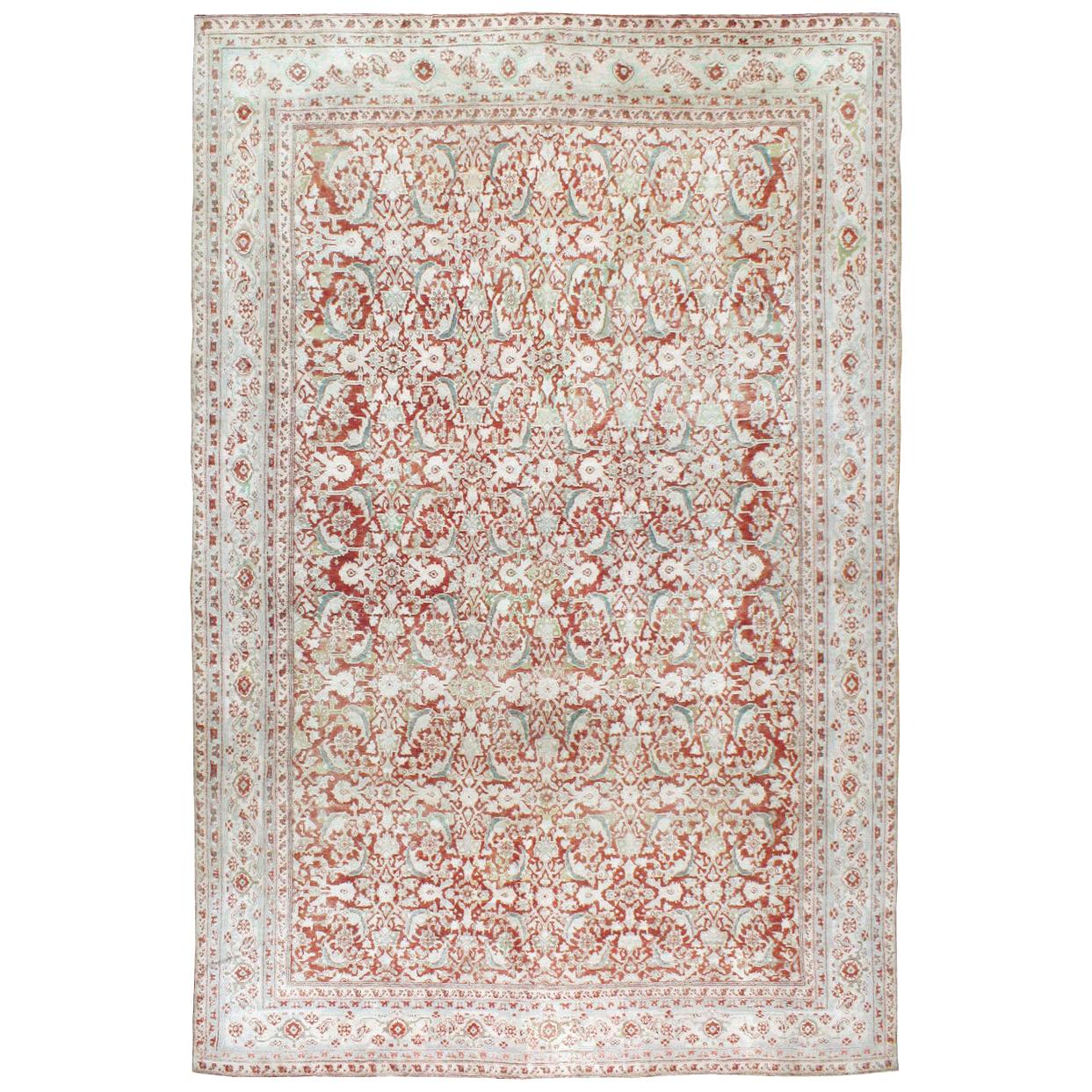 Mid-20th Century Handmade Cotton Agra Room Size Carpet