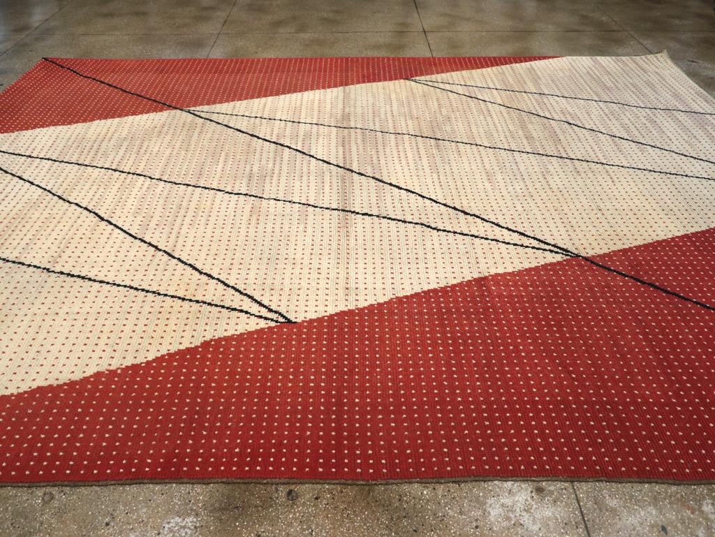 Mid-20th Century Handmade Czech Art Deco Large Room Size Carpet By Antonin Kybal In Excellent Condition For Sale In New York, NY
