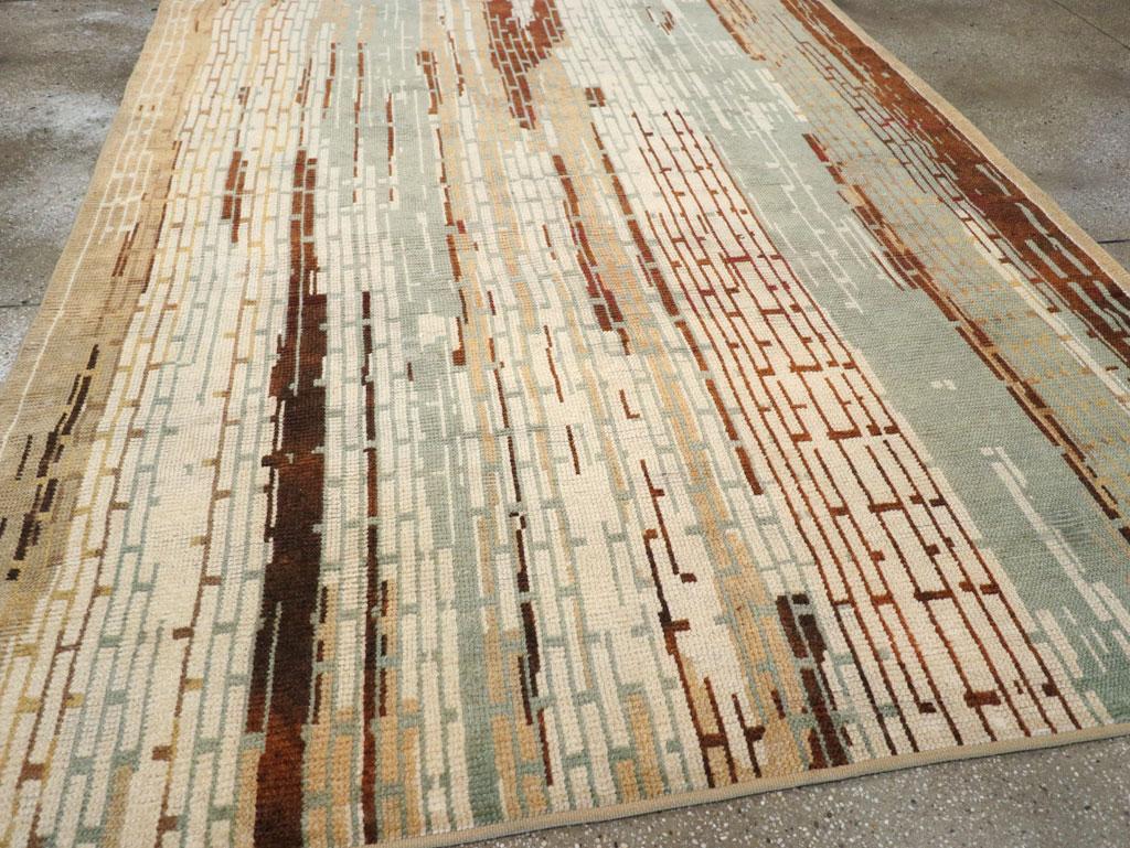Mid-20th Century Handmade French Art Deco Small Room Size Carpet For Sale 1