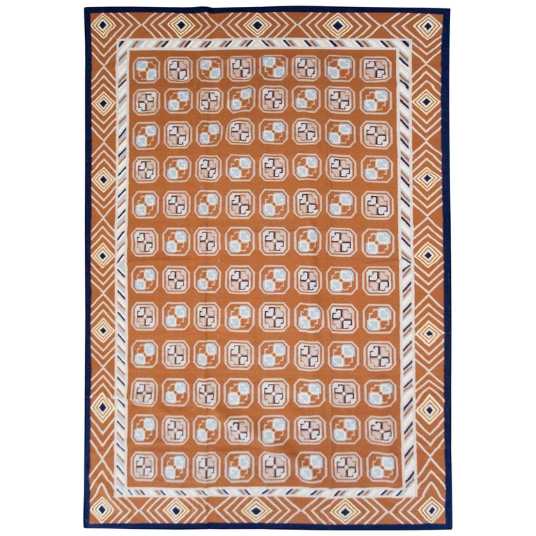Handmade Indian Dhurrie Large Room Size, Large Dhurrie Rugs