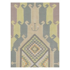 Mid-20th Century Handmade Indian Flatweave Dhurrie Runner