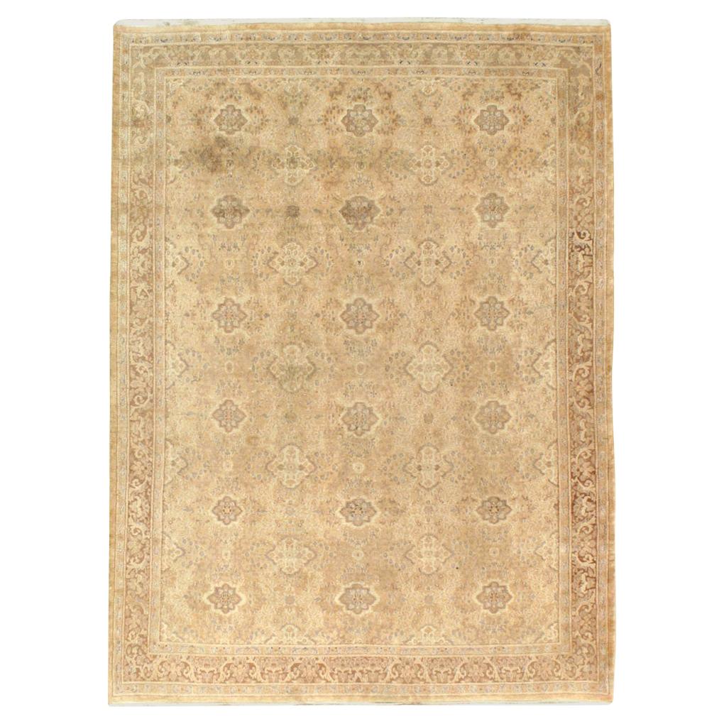 Mid-20th Century Handmade Indian Lahore Accent Rug