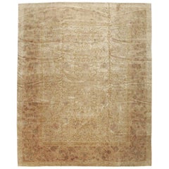 Mid-20th Century Handmade Indian Lahore Large Room Size Carpet