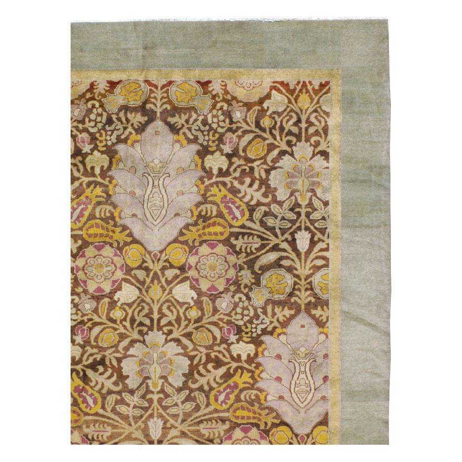 Arts and Crafts Mid-20th Century Handmade J.H. Dearle Arts & Crafts Style Large Room Size Rug