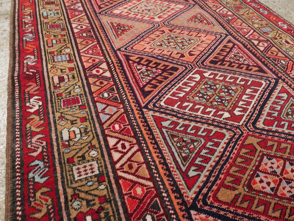 Mid-20th Century Handmade Northwest Persian Runner In Excellent Condition In New York, NY