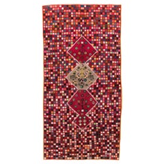 Mid-20th Century Handmade Persian Afshar Accent Rug