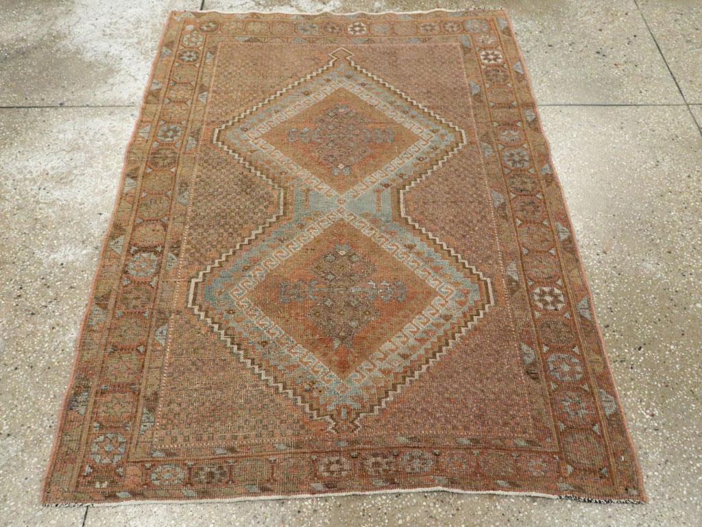 Handgefertigter persischer Afshar-Teppich aus der Mitte des 20. Jahrhunderts (Persisch) im Angebot