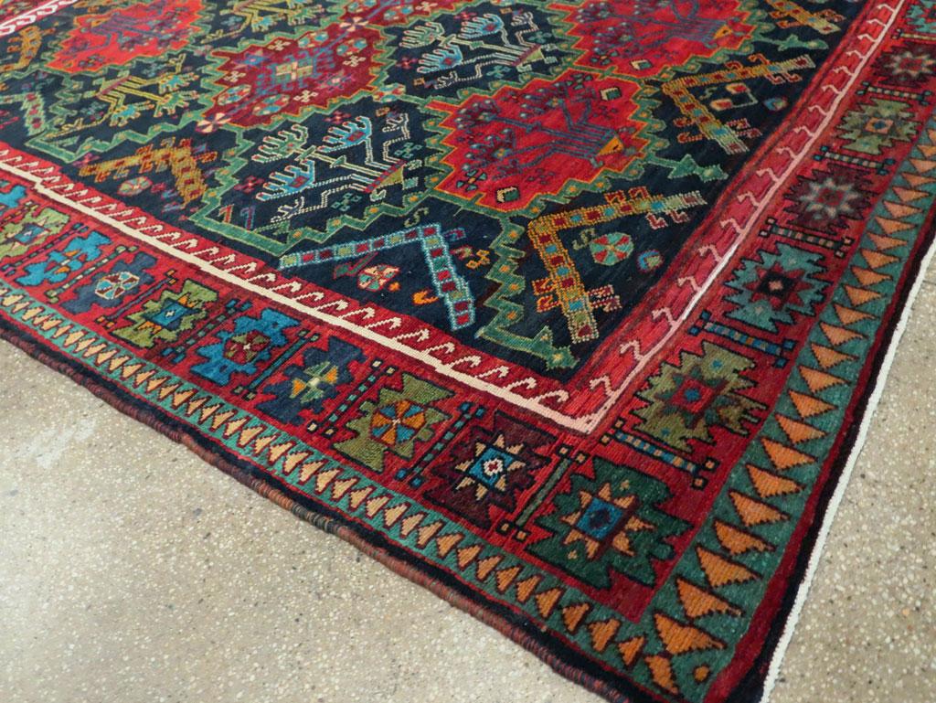 Mid-20th Century Handmade Persian Ardebil Small Room Size Carpet For Sale 2