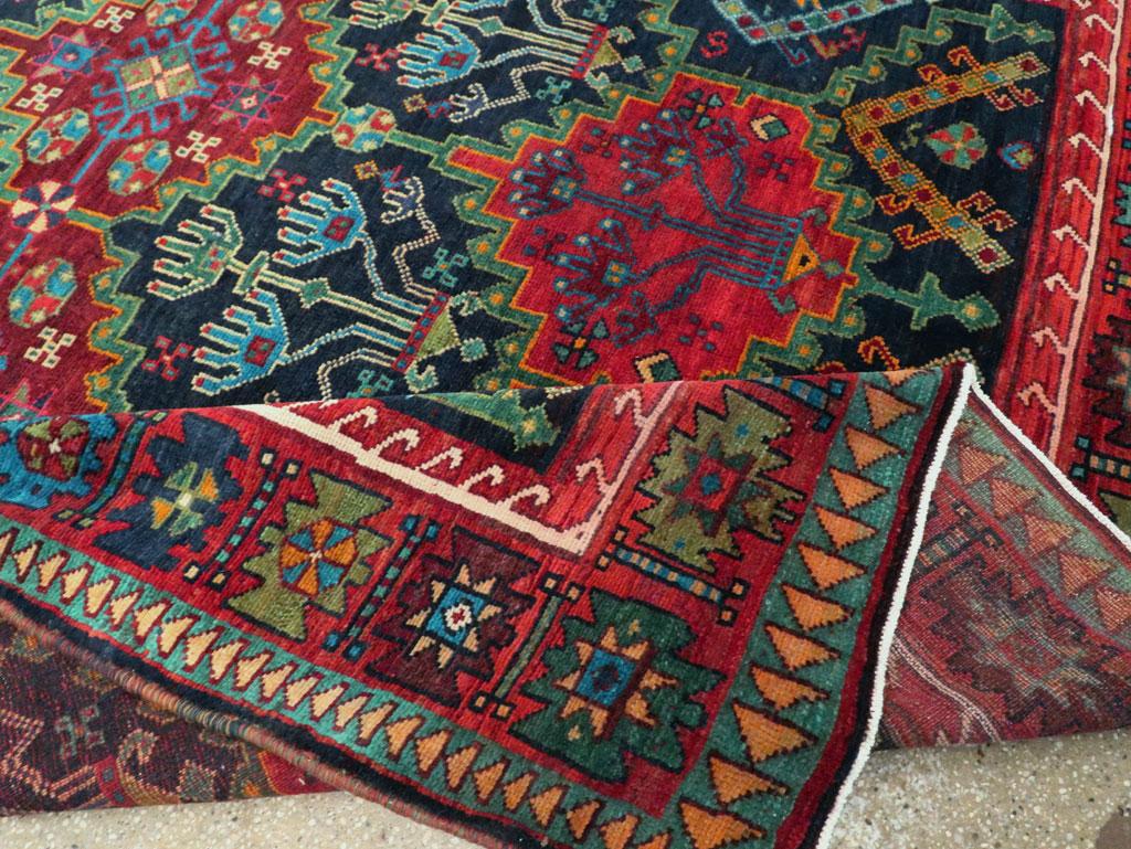 Mid-20th Century Handmade Persian Ardebil Small Room Size Carpet For Sale 3