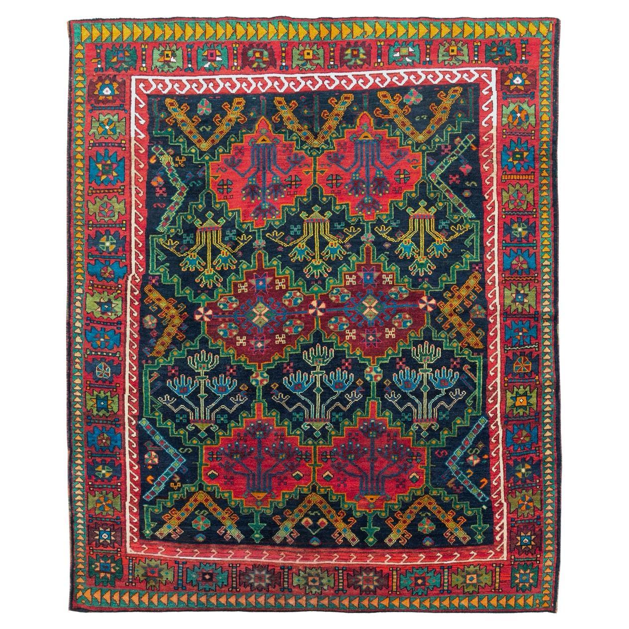 Mid-20th Century Handmade Persian Ardebil Small Room Size Carpet For Sale