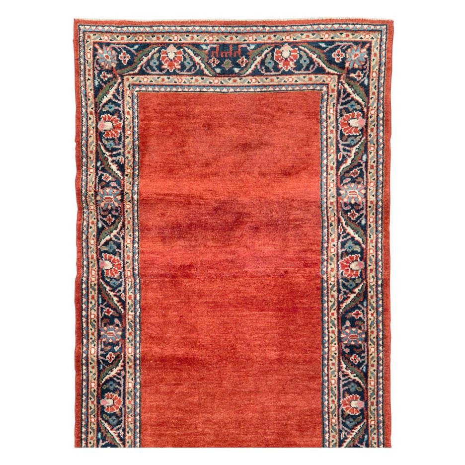A vintage Persian Art Deco style Mahal rug in runner format handmade during the mid-20th century.

Measures: 3' 5