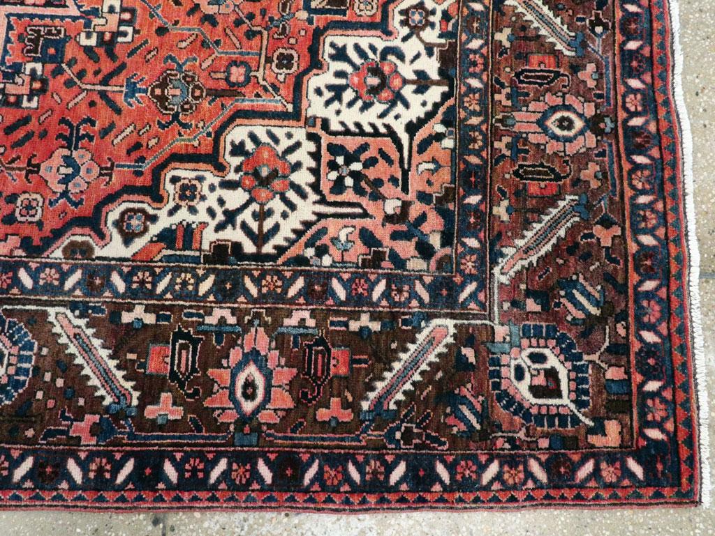 Mid-20th Century Handmade Persian Bakhtiari Tribal Tribal Rug For Sale 1