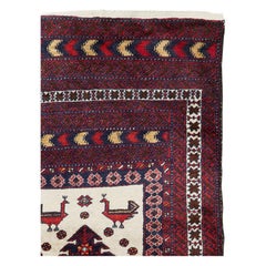 Mid-20th Century Handmade Persian Baluch Throw Rug