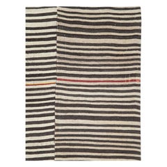 Mid-20th Century Handmade Persian Flat-Weave Kilim Modern Farmhouse Accent Rug