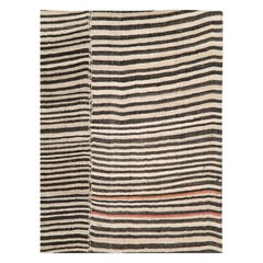 Mid-20th Century Handmade Persian Flat-Weave Kilim Modern Farmhouse Accent Rug