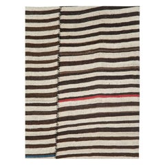 Mid-20th Century Handmade Persian Flatweave Kilim Accent Rug