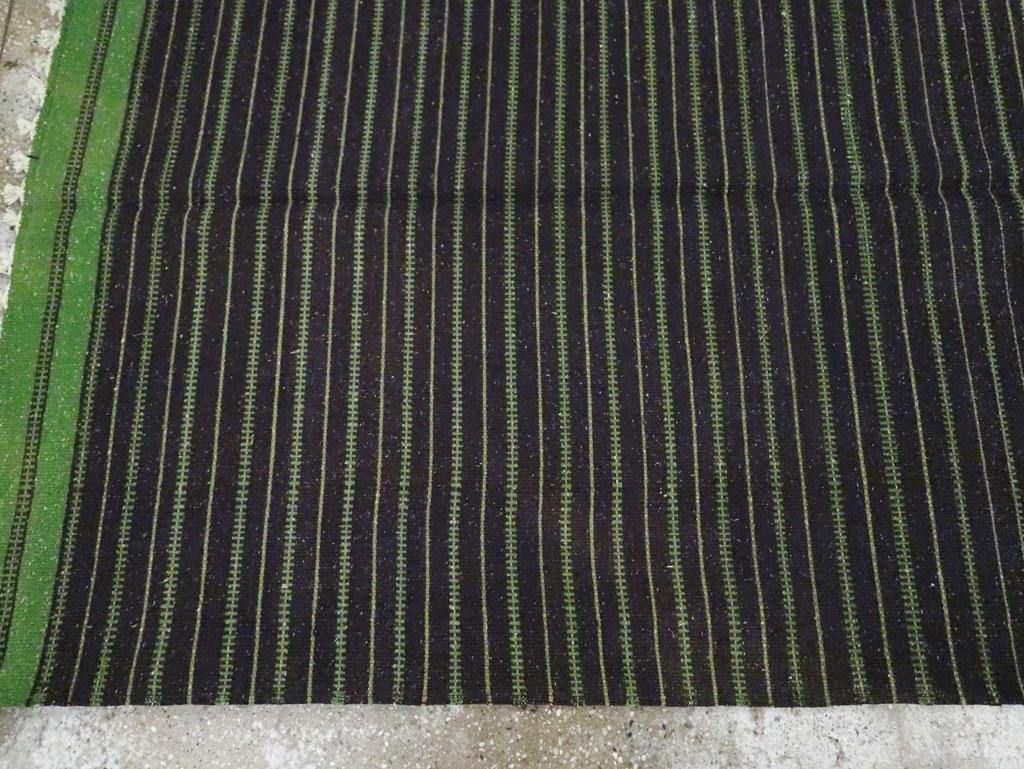 Wool Mid-20th Century, Handmade Turkish Flatweave Kilim Accent Rug For Sale