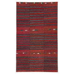 Tappeto persiano a trama piatta a metà del 20° secolo, Rug & Kilim
