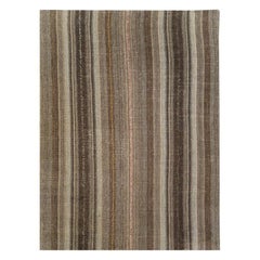 Mid-20th Century Handmade Persian Flatweave Kilim Small Square Room Size Rug